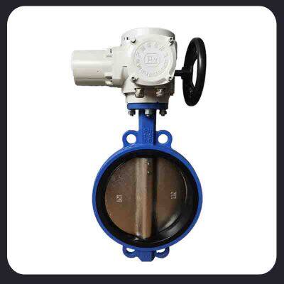 Wafer Type Electric Butterfly Valve DN15 Electric Actuator photo-3