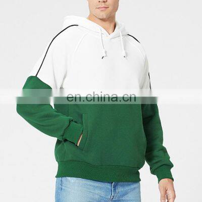 New design men casual customize logo contrast color fleece hoodie/sweatshirt with different color