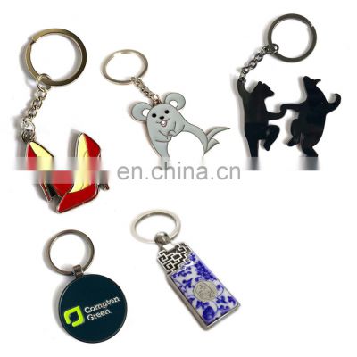 China Manufacturers Zinc Alloy Iron Metal Custom Personalized Soft Hard Enamel Keychains