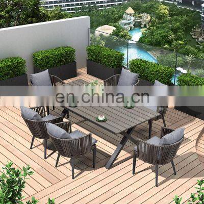 Hot Sell Outdoor Furniture Modern Courtyard Table Chair Sets