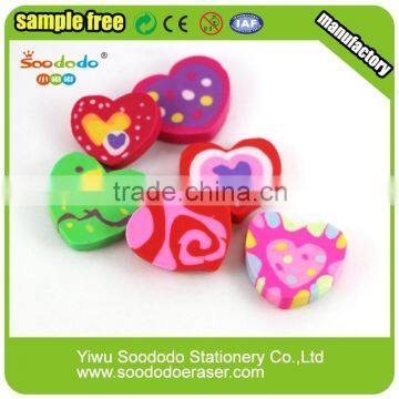 Cartoon Harmless Extruded Erasers Love Shape photo-2