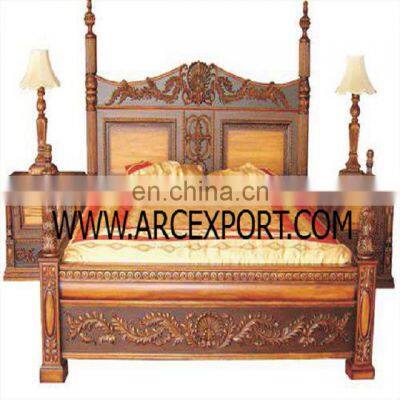 antique beds with side table furniture