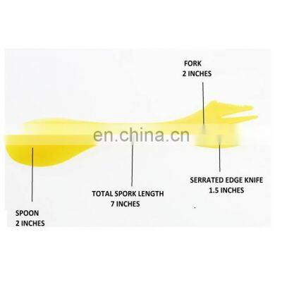 Multi Color Food Grade Plastic Cooking Spoon Fork With Customized Logo photo-3