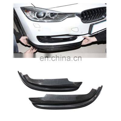 1pair carbon fiber oem style front splitter air canards for BMW 3 series F30  basic trim