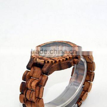Summer Style Quartz Hand Watch,water Resistance Eco-friendly Materia Natural Wooden Wrist Watch