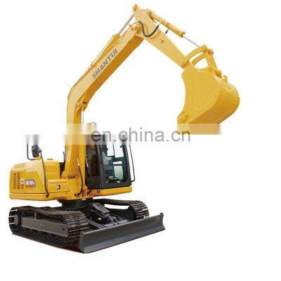 Shantui 7 ton Minigraver Xn08 With Auger Hydraulic Small Crawler Excavator On Sale SE75