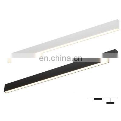 HUAYI High Quality Office Light 20w 30w 36w 50w Recessed Led Linear Light Trunking System Linear Supermarket Pendant Light