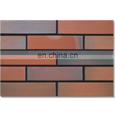 MPB-006 fire refractory red color size wall brick cladding ceramic tiles for exterior walls