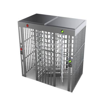 Full height dual lane rotor turnstile/ full height automatic turnstile/ motorised double full-height turnstile