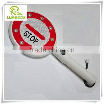 Wholesale hand held LED traffic safety sign board STOP signage