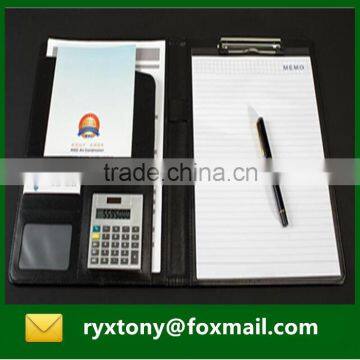 A4 leather material file folder with calculator                        
                                                                                Supplier's Choice