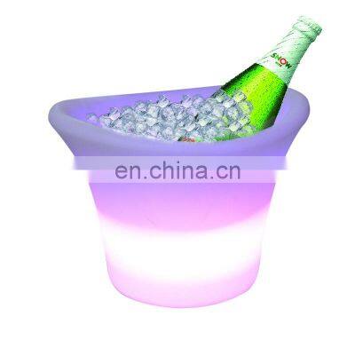 Fashionable Bar Accessories Party Inductive Rechargeable LED Beer Bucket Night Club Accessories LED Beer Bucket