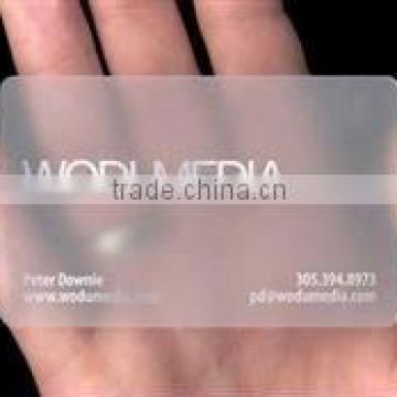 Customized PVC Frosted Card/RFID Frosted Transparent Smart Card -Manufacturer