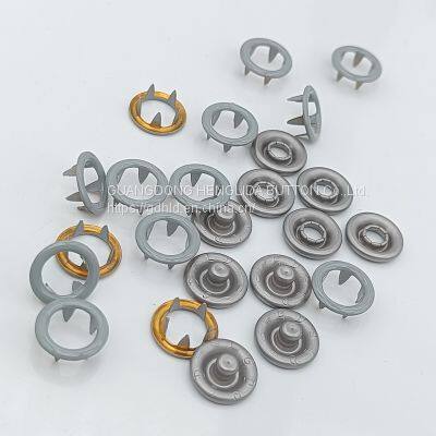 HLD Factory Wholesale Colorful BRASS&SS 16L 18L Cap Prong Snap Button for Clothes photo-5