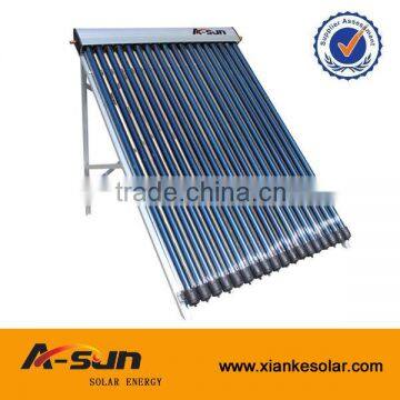 Pass Solar keymark SRCC CE certification Vaccum tube Heat pipe solar collector made in Haining