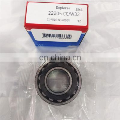 China Famous brand 22205ccw33 bearing Spherical Roller Bearing 22205ccw33 size 25x52x18mm 22205CCW33 bearing