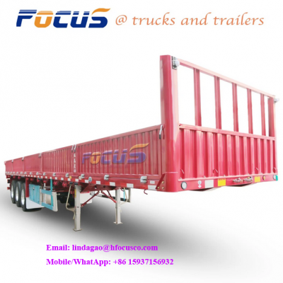 3 Axles Side Wall Semi Trailer -China Focus Truck Trailer,length 12m, width 2.5m , customized tralers for sell