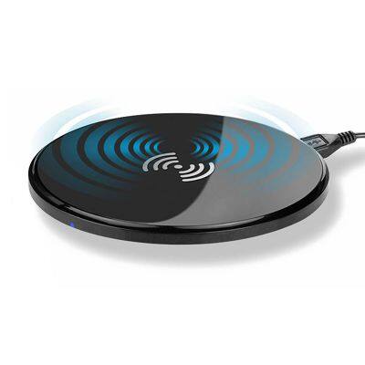 Ultra Thin Round Shape Universal Mobile Phone Wireless Charger for Smart Phones photo-3