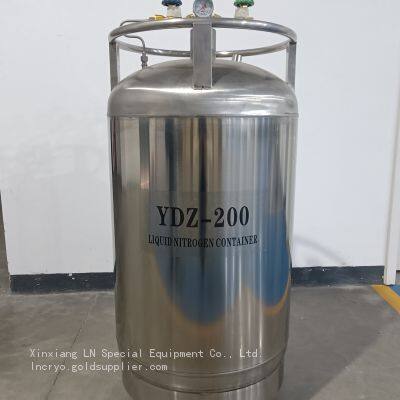 Self Pressurized Tank YDZ-200 High-quality Laboratory Stainless Steel Liquid Nitrogen Tank photo-3