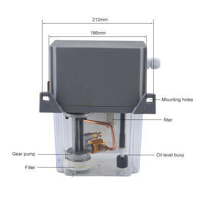 CNC Automatic Lubricating Oil Pump 2L With Pressure Gauge Digital Electronic Gear Pump 220V Oil Electromechanical Magnetic Pump photo-3