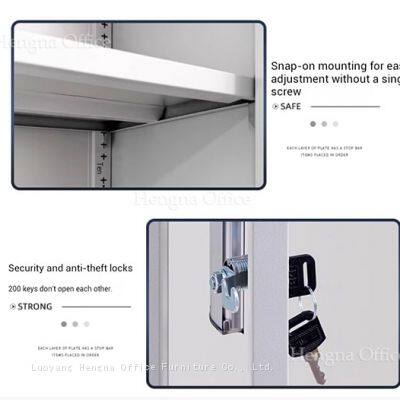 Solução de armazenamento moderna, segura e econômica em espaço: Armário de arquivo de metal com porta – Perfeito para uso em escritório e em casa photo-5