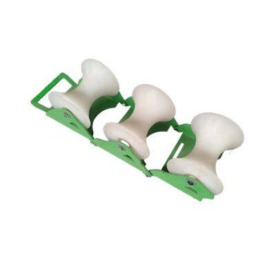 Triple Pulley | 5mm Thickened Steel Triangular Base + Nylon Pulleys | Seamless Welding | 58cm Total Width & Foldable photo-3