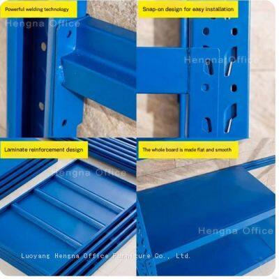 Heavy Duty Boltless Metal Shelving HN-LW328 for Logistics Warehouse, 2000kg Total Load Capacity, Longspan Racking System Manufacturer, OEM/ODM photo-3