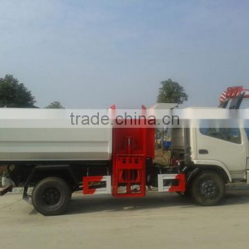 Best Price Dongfeng small hook lift trucks for sale,5m3 new hook lift garbage truck