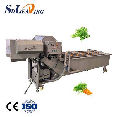 Vegetable and Fruit Washing Machine Bubble Cleaning Cabbage Lettuce Pepper Washer for Vegetable Processing Plants photo-2