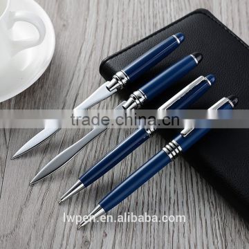 Wholesale luxury metal pen with business card letter opener