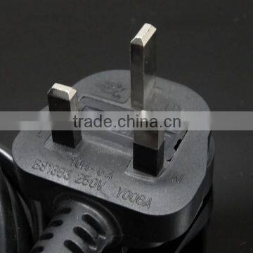 Fast Delivery Power Cable UK Mains Male Fused Plug to IEC C5 Female Socket 13A (amp) 2m