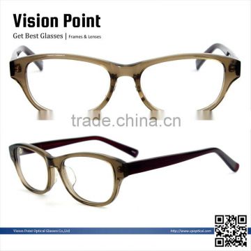 2014 new stylish big frame handmade acetate eyeglass frame for women