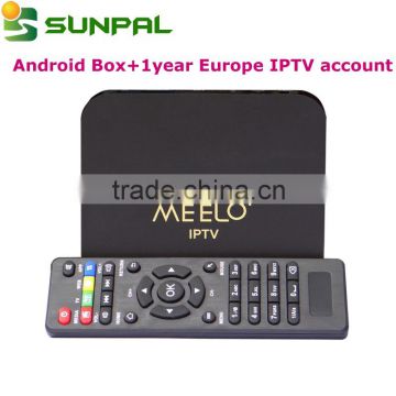 2016 Hotest Arabic Iptv 1300 Channels No Monthly Fee for Italian UK French Greek Swedish Indian Meelo+ IPTV Box