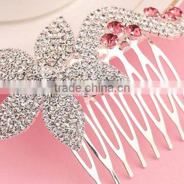 Fancy Bridal Head Piece Rhinestone Hair Comb High-end Hair Accessories photo-2