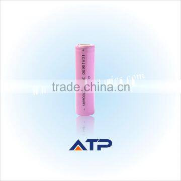 ICR18650 rechargeable li-ion battery 10A discharging current 2000mah