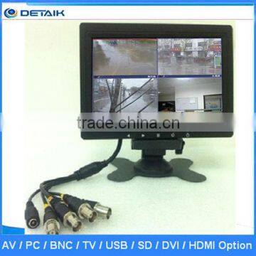 4*BNC LED Widescreen Monitor / 4 Split Monitor / lcd video monitor