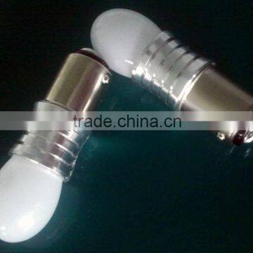 9W super bright milky glass buld led car light 1157ZK,320lm