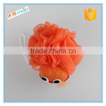 soft orange bath lily, mesh bath ball,bath sponge