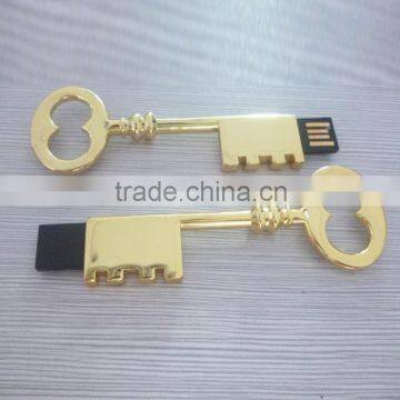 Wedding gift gold key USB stick memory disk