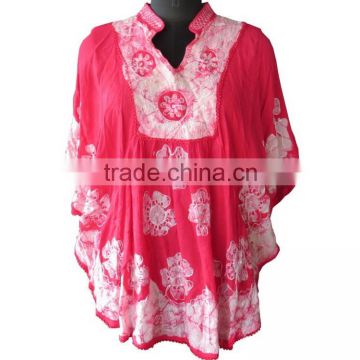 Umbrella cut Kaftan Batik Vintage summer dress Ladies tops and tunics wholesale