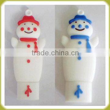 Promotional christmas usb flash drive,cheristmas snowman usb flash memory ,free samples