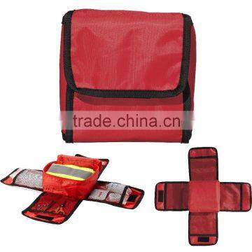 space-saving foldable cosmetic bag, cosmetic case, makeup case