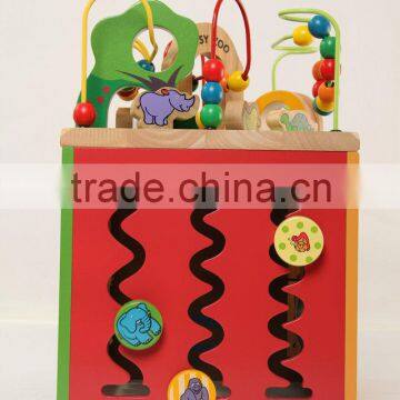 wooden bead maze toy beads game