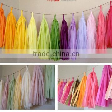 Festival Party Favor Decorations Tissue Paper Tassel