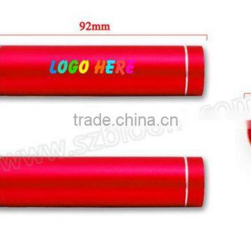 CE,RoHS Mini 18650 Battery Power Bank ,Portable Cylinder Power Bank 2600mah(BLM-PB02)