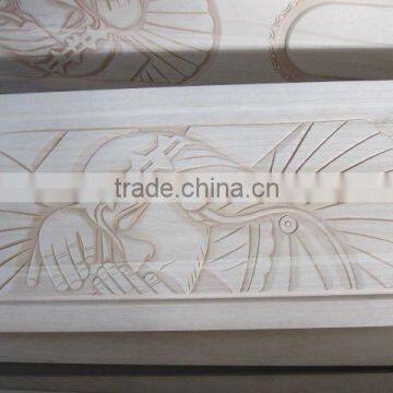 LAST supper wood italy coffin