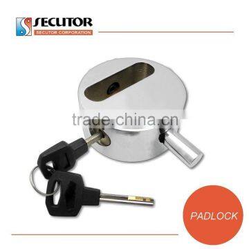 High Security Hardened Solid Round Steel Padlock photo-3