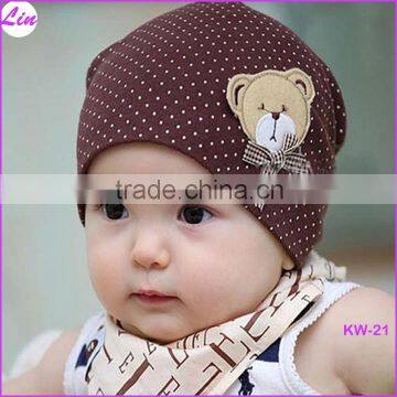 Cute Winter Autumn Newborn Crochet warm Cotton Baby beanie Hat Girl Boy Cap Children Unisex Bear Infant