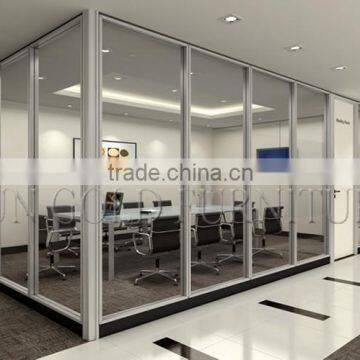 Cheap Room Divider Walls Modern Tempered Clear Office Partition Glass Wall(SZ-WS574)