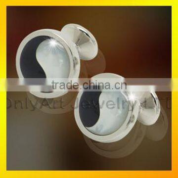 Cuff Links Wholesale Round Backing Custom Shirt Studs photo-4